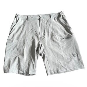 Fintech Submariner Woven Shorts Mens Large Gray 4-Way Stretch Waistband Comfort
